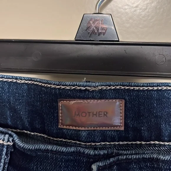 Mother The Insider Crop Step Fray Jeans in Sake To Me Stretch, Sz: 29
